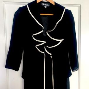 Ursula of Switzerland size 6 black dress and jacket